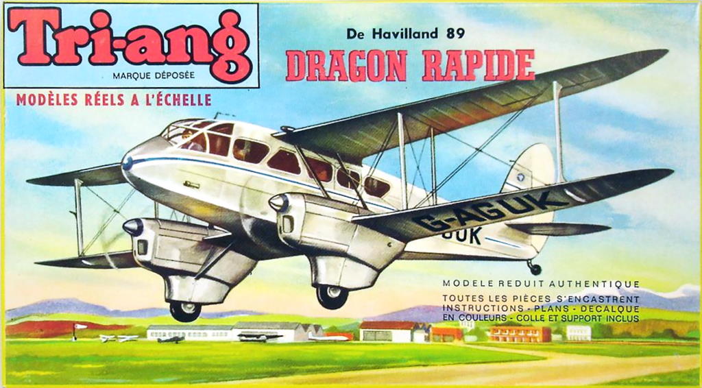  Коробка Tri-ang 399P de Havilland Dragon Rapide, 1962